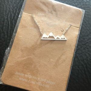mountain charm necklace